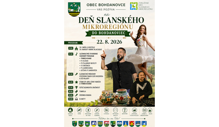 Deň Slanského mikroregiónu v Bohdanovciach