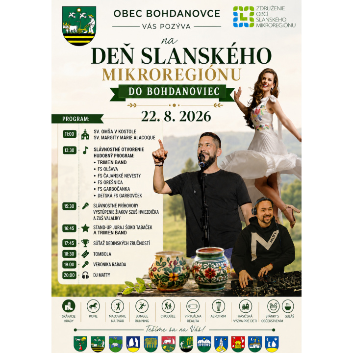 Deň Slanského mikroregiónu v Bohdanovciach