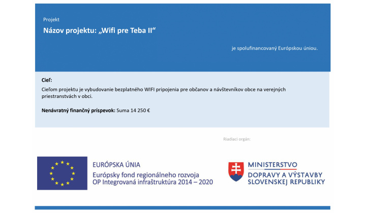 Wifi pre teba II