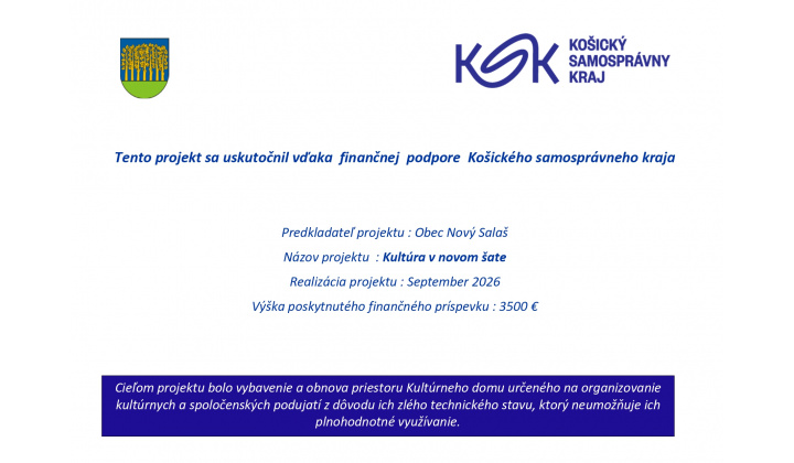 Kultúra v novom šate
