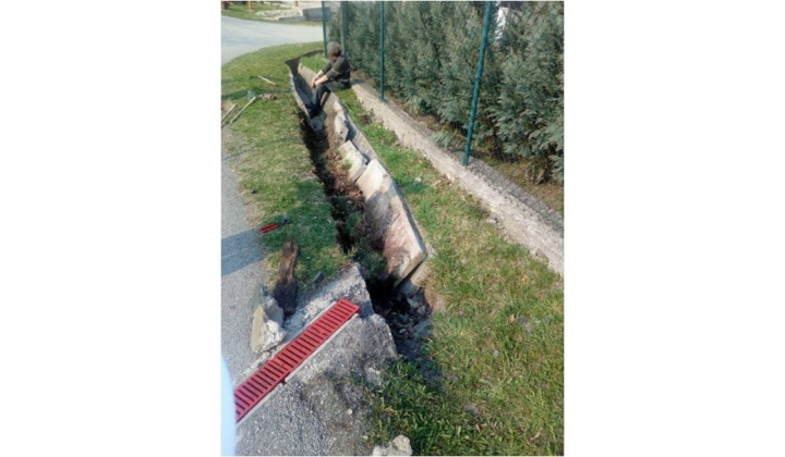 Oprava rigola pod zvojnicou a na hlavnej 
