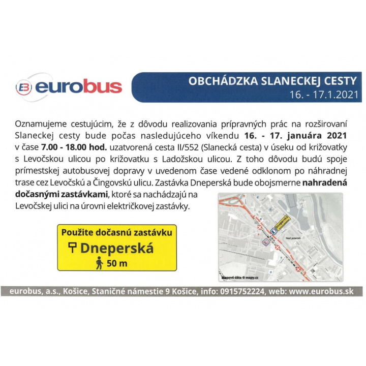 Obchádzka Slaneckej cesty 